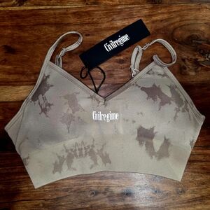 Civil Regime Tan Camouflage Sports Bra
